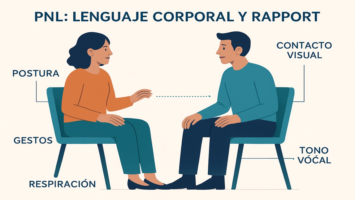 Lenguaje corporal en PNL: calibración, acompasamiento y guía no verbal